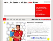 Tablet Screenshot of kinderzauberer.com